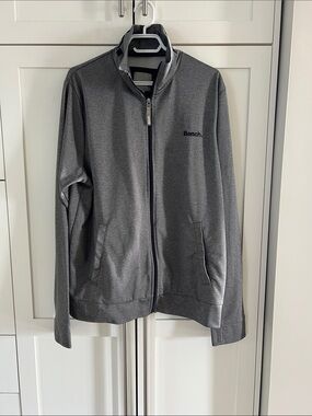 Bench Charcoal Gray Zip-Up Athletic Jacket